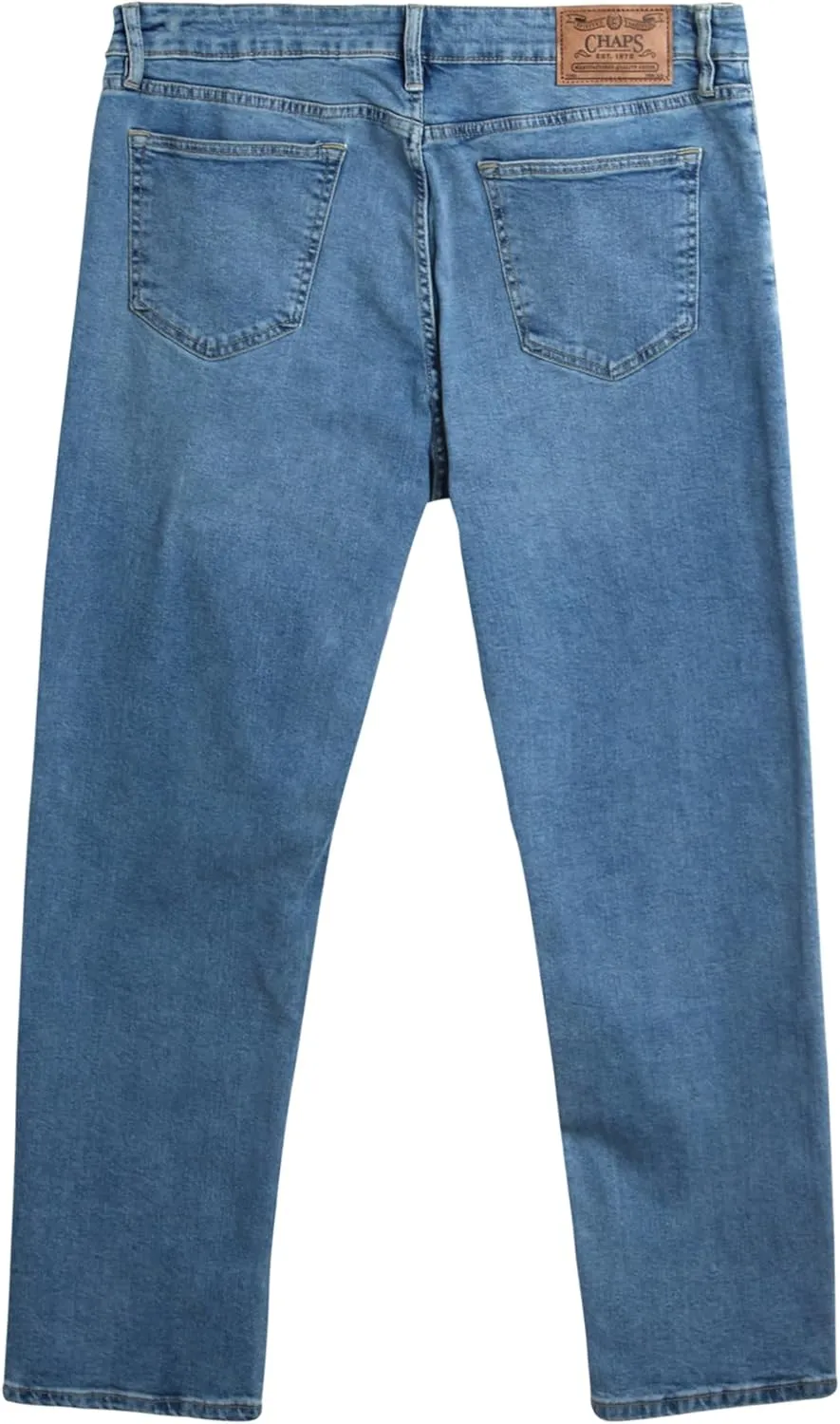 Chaps Men's Relaxed Fit Jeans - Straight Leg Stretch Comfort Denim Jeans for Men