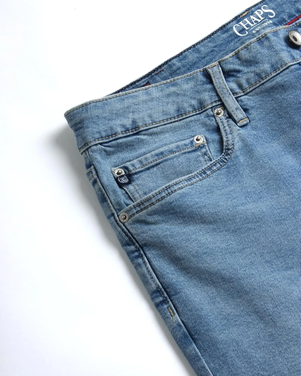 Chaps Men's Relaxed Fit Jeans - Straight Leg Stretch Comfort Denim Jeans for Men