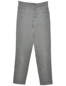 High Waist Light Green Tapered Jeans - W29 L34