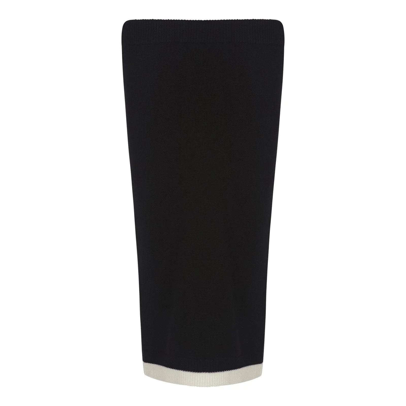HOLED DIAGONALS BLACK KNITTED SKIRT