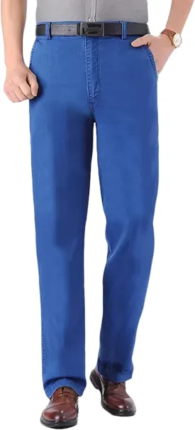 Jett Jeans for Men, Classic Straight Fit Stretch Jeans, Regular Relaxed Fit, Blue, Black