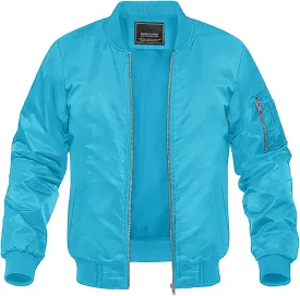 MAGNIVIT Men's Lightweight Bomber Jacket Windbreaker Casual Fall Spring Outdoor Coat