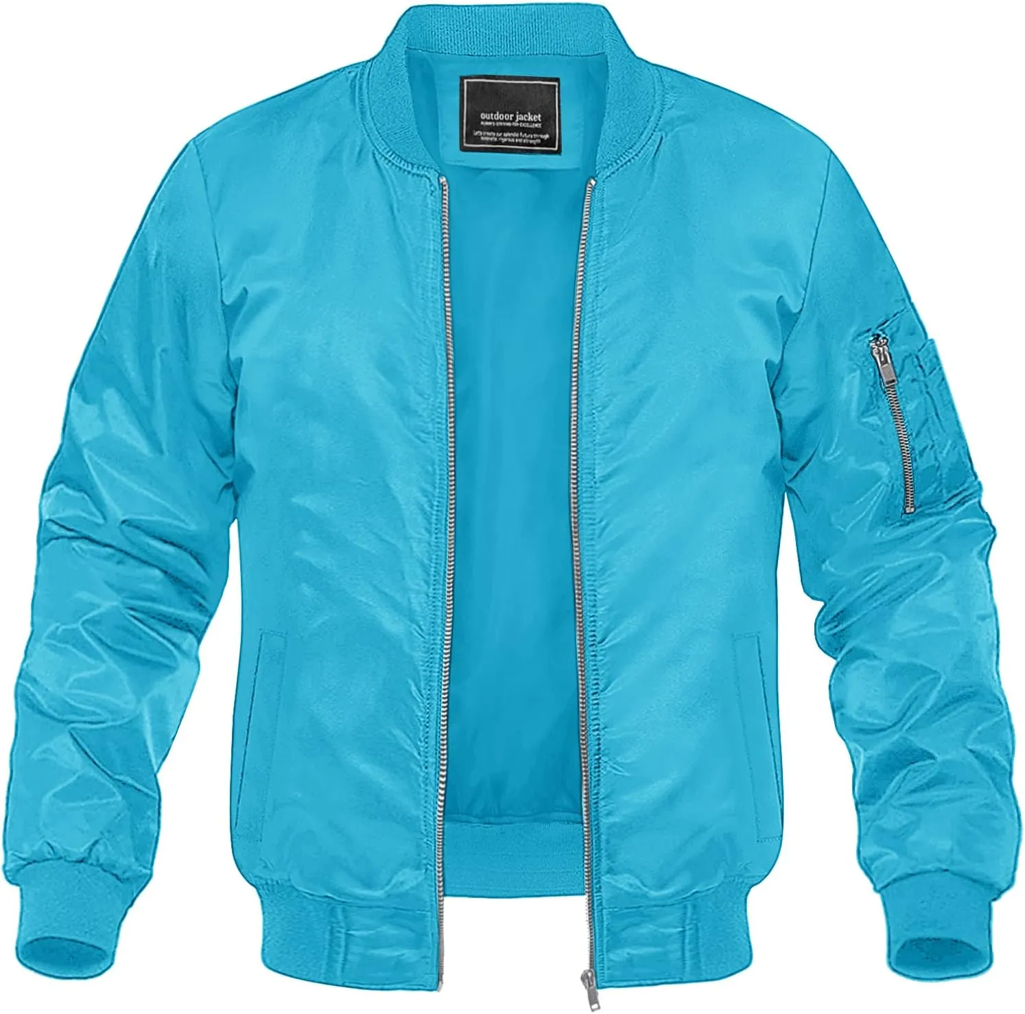 MAGNIVIT Men's Lightweight Bomber Jacket Windbreaker Casual Fall Spring Outdoor Coat