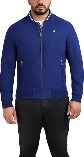 Nautica Men's Bomber Jacket  Windbreaker, Water-Resistant, Waterproof, Golf, Hiking, Boating, Casual Wear