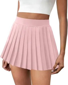 Pleated Tennis Skirts for Women High Waisted Golf Skirt with Pockets Athletic Workout Casual Skorts