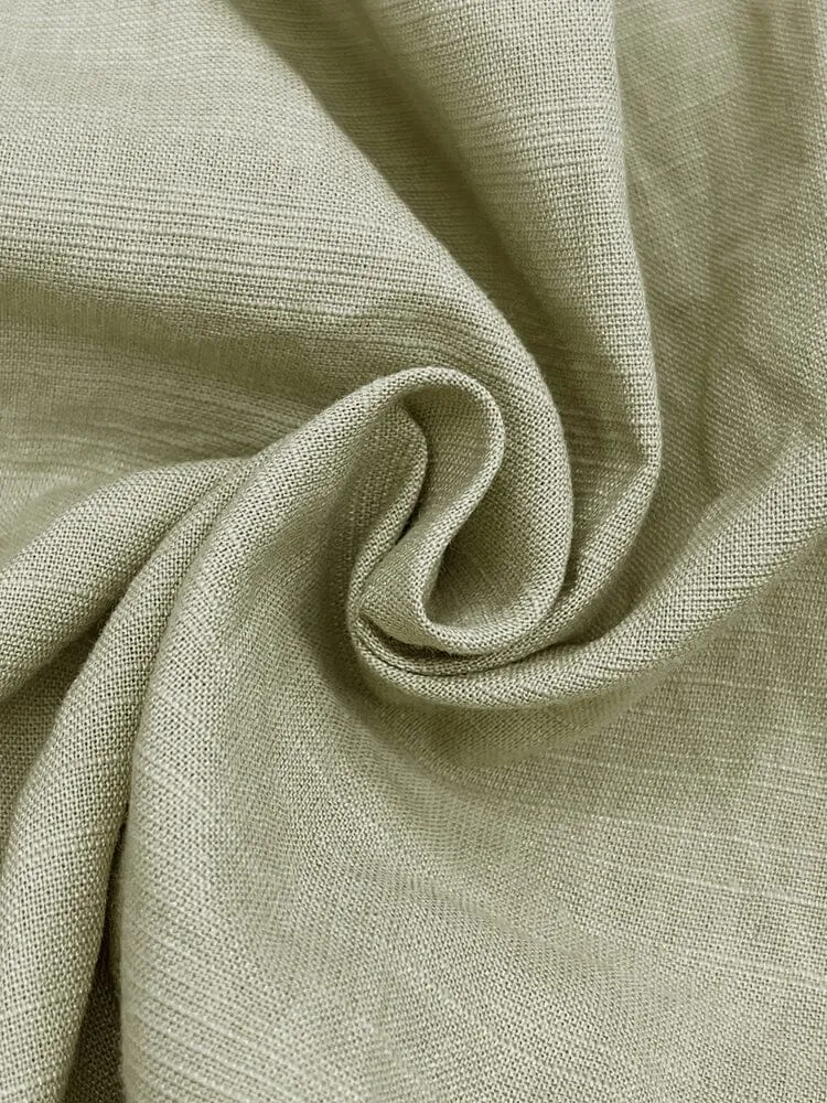 Soft Straight-Leg Cotton Linen Pants
