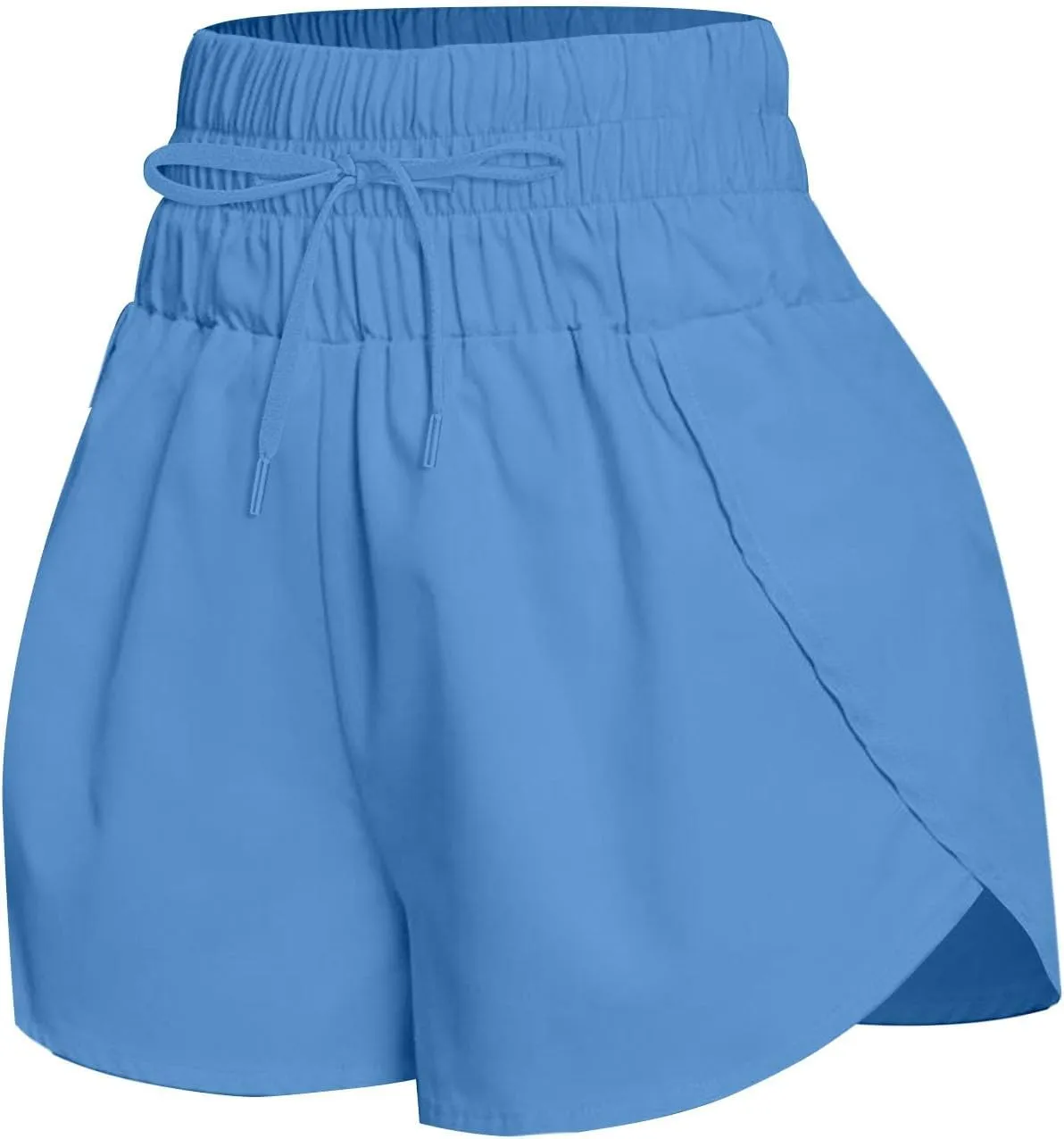Women Casual Running Exercise Shorts Active Athletic Gym Workout Flowy Sweatpants Trendy Side Slit Casual Short Pants